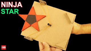 How to make a Cardboard Ninja Star - Ninja Star - Paper ka ninja star kaise banaen
