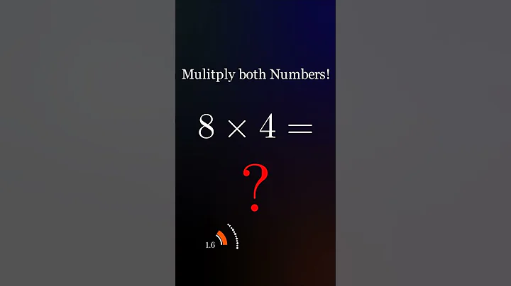 Multiplication 8 times 4