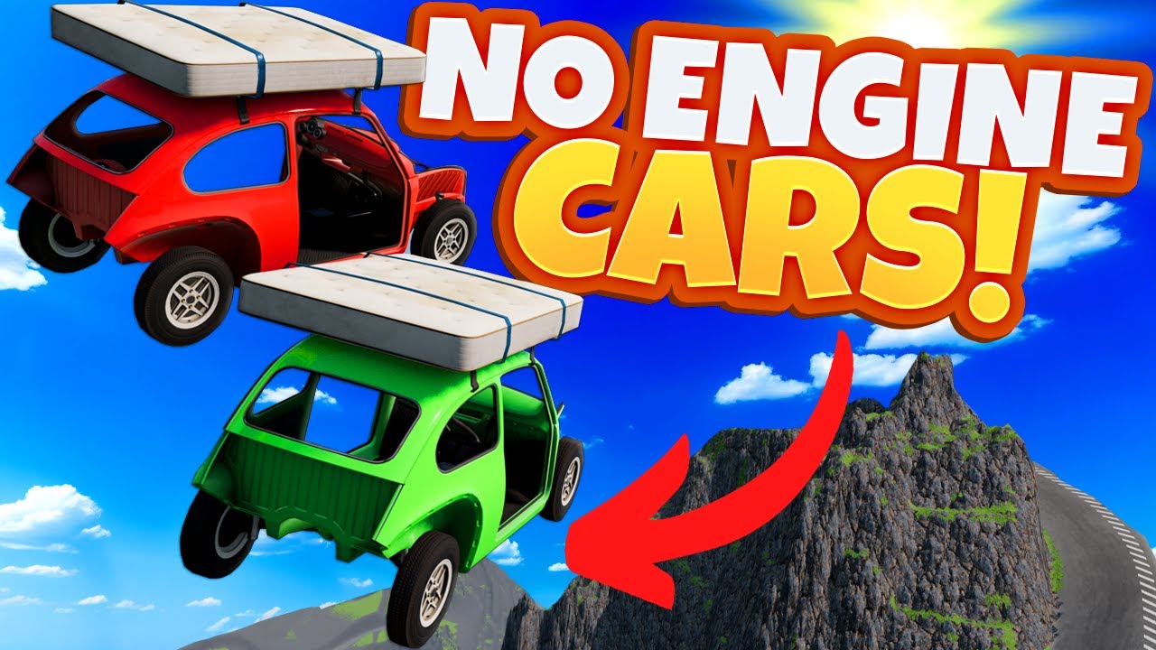 Racing No-Engine Cars with Mattresses Was a Huge Mistake... (BeamNG Drive)