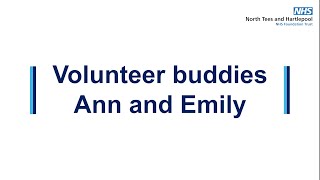 Volunteer buddies   Ann and Emily
