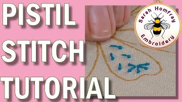 How to do Pistil Stitch | Hand embroidery for beginners video tutorial