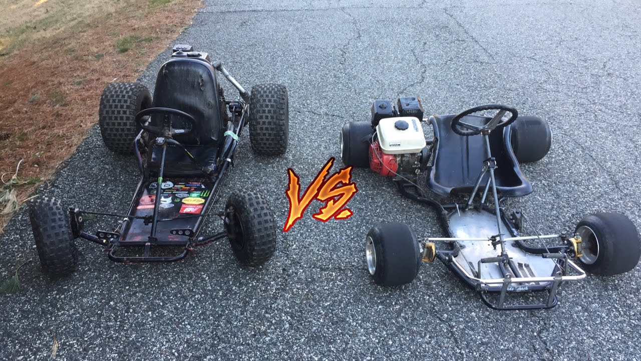 Race Kart vs Yard Kart - YouTube