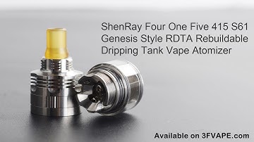 ShenRay Four One Five 415 S61 Genesis Style RDTA Rebuildable Dripping Tank Vape Atomizer