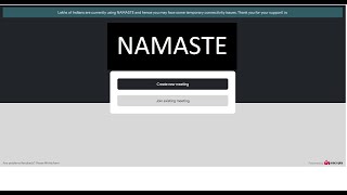 how to use SAY NAMASTE meeting App | video conferencing for india 2020 screenshot 5