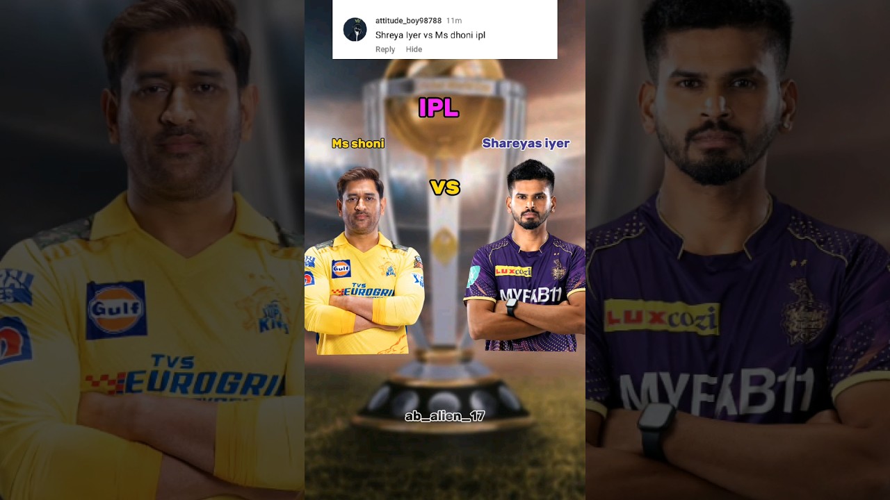 ms dhoni vs Shreyas Iyer ipl comparison shorts 