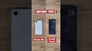 iPhone 16e vs Google Pixel 9 Battery Drain Test#iphone16e #googlepixel9 #tech #batterydrain #shorts