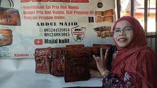 Tas Kulit Buaya Merauke   Model Hermes  Natural Untuk Pria Dan Wanita