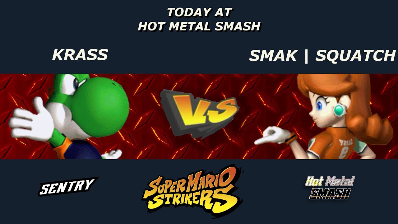 Hot Metal Smash #13 Losers Round 1 - Krass (Yoshi) vs. SMAK | squatch (Daisy) - Strikers (GC)