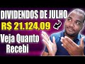 FUNDOS IMOBILIARIOS - QUANTO RECEBI EM 1 MÊS COM R$ 21.124,09 INVESTIDOS