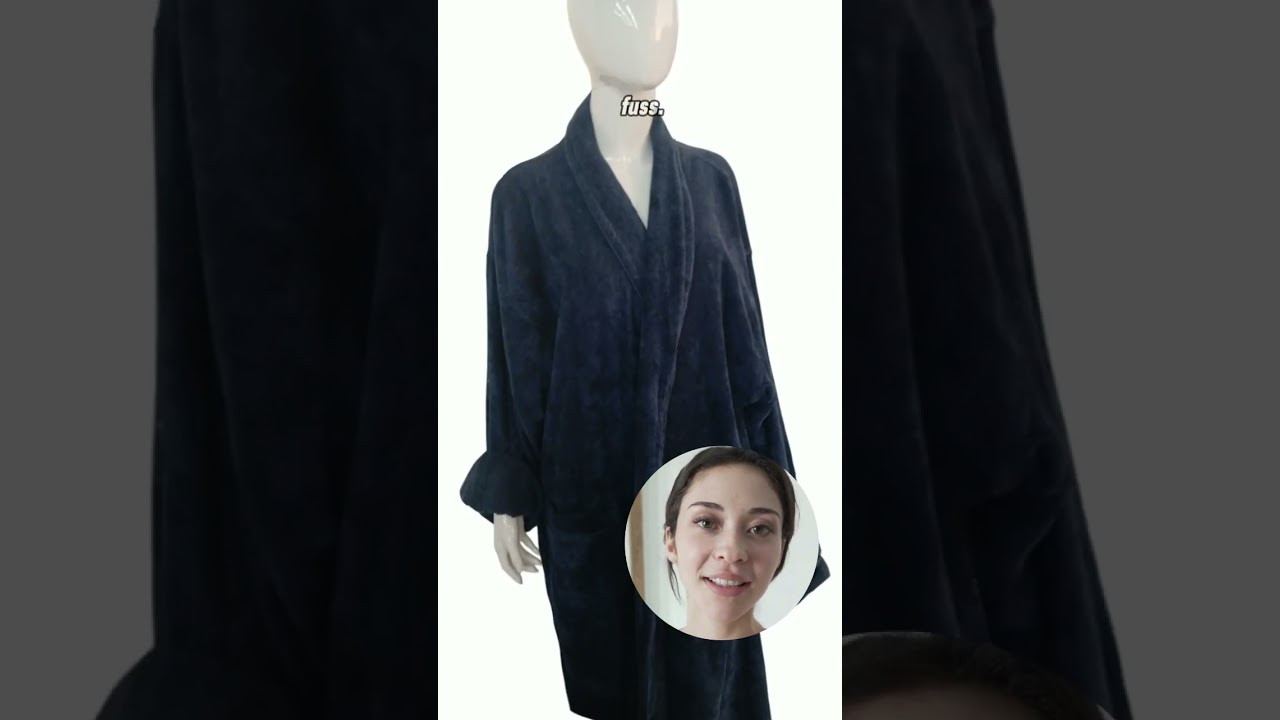 Terry Bathrobe 100% Original Cotton – Super Soft, Lightweight, and Highly Absorbent