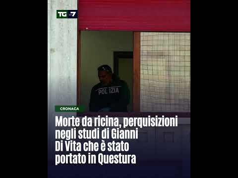 Video Morte da ricina, perquisizioni negli studi di Gianni Di Vita che è stato portato in Questura