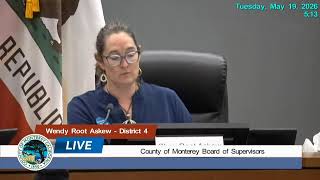 County of Monterey Board of Supervisors Meeting 5/19/26