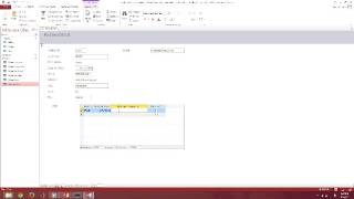 Access 2013 Form and Subform