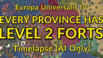 EU4 but Every Province has a Level 2 Capital Fort | AI Timelapse