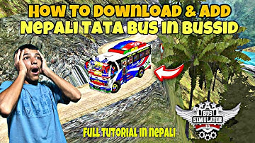 How to Download & Add Nepali Tata Bus Mod In Bus Simulator Indonsia ( full tutorial video ) 2025 mod