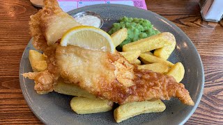 Fish Chips At Everards Beer Hall, Leicester