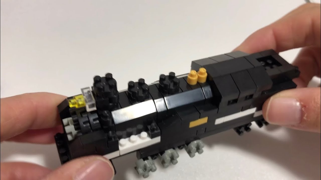 ナノブロック Sl 蒸気機関車 タンク式 を作ってみた A Steam Locomotive With Nanoblock Youtube
