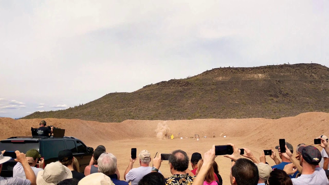 Dillon Aero Minigun demonstration at the 2018 Arizona Game and Fish Outdoor Expo.