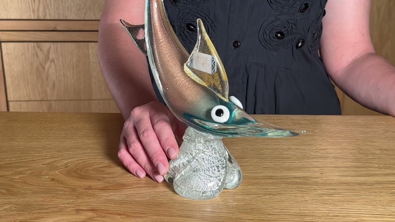 Fish sculpture made in Murano glass - L. Ferro for A.Ve.M. - 1950s