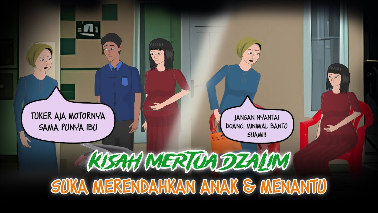 Kisah Mertua Dzalim - Suka Merendahkan Anak & Menantunya | Kartun Azab Animasi #AnimasiRomance