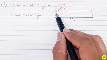 hc verma solution |wave motion and waves on a string hc verma solution question 15 | chapter15