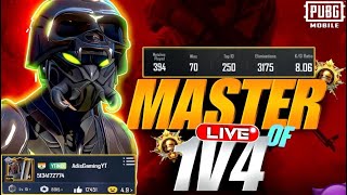 1v4 CHALLENGE 120FPS IPAD PRO M2 | PUBG MOBILE LIVE