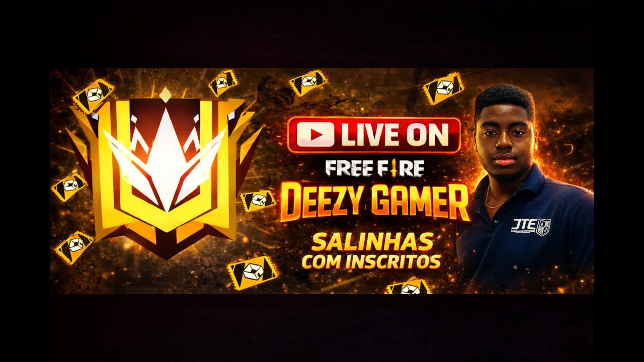 🔴SALINHAS COM INSCRITOS, FREE FIRE AO VIVO🔴