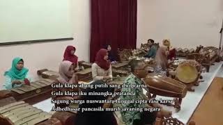 Notasi lagu Gula Klapa