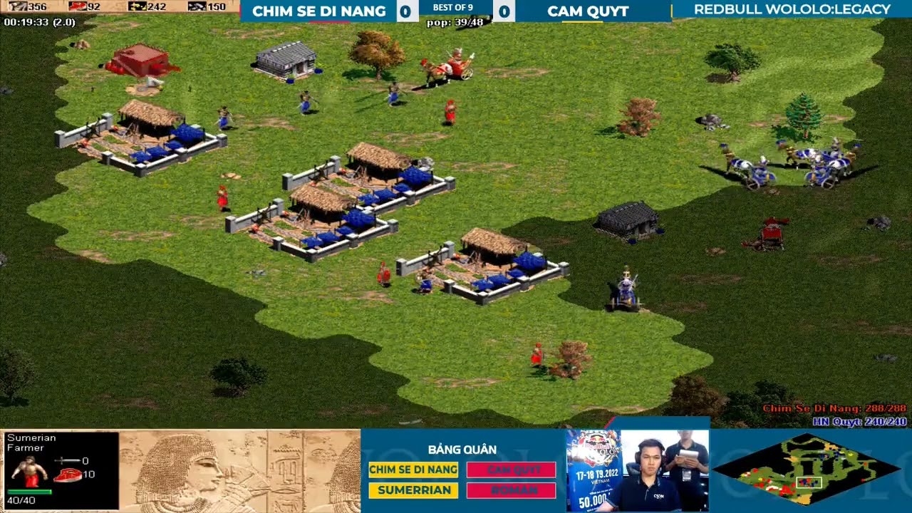 Đỉnh cao AOE, bán kết Chimsedinang VS Cam Quýt, 18/9/2022