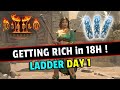 I got rich in no time insane ladder start  diablo 2 resurrected