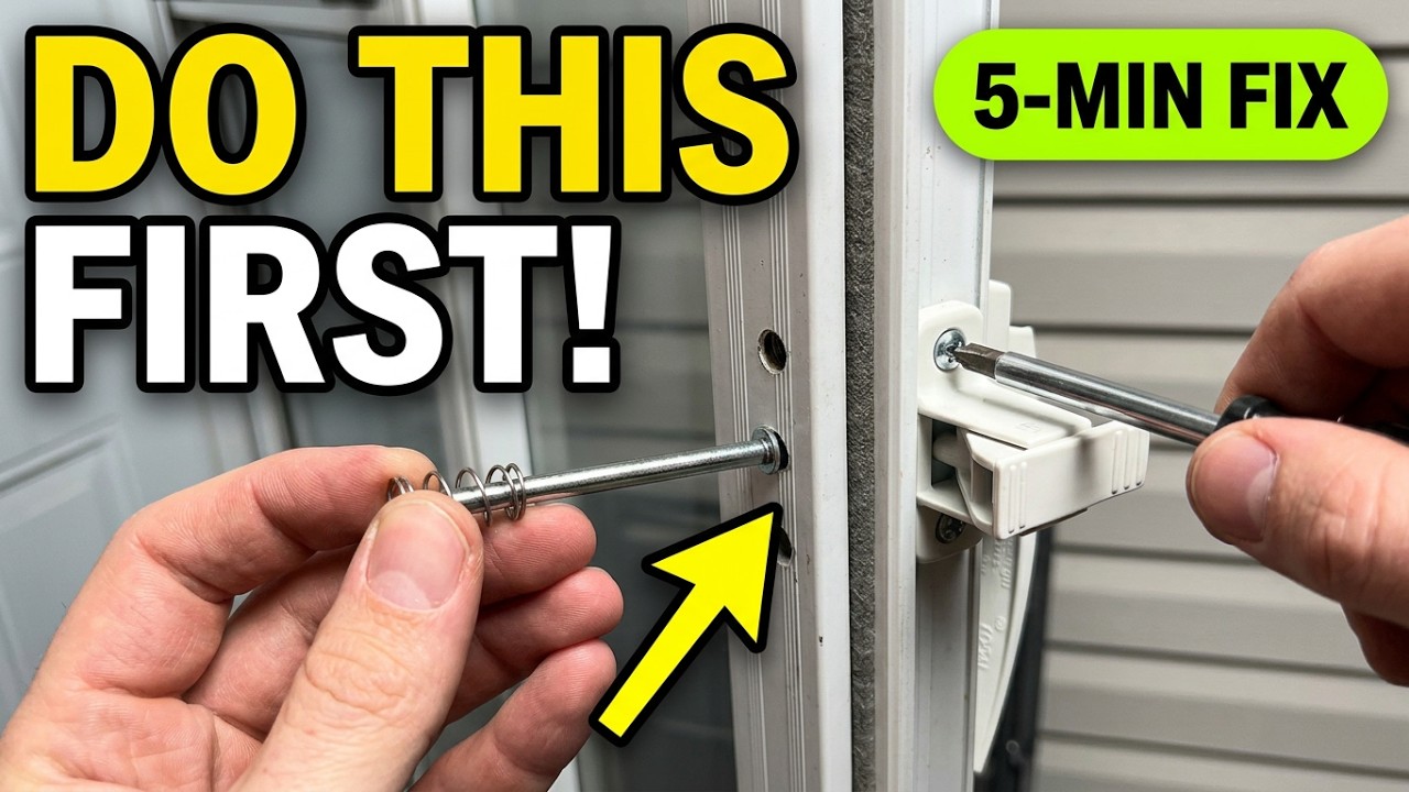 How To Replace A Screen Door Latch - YouTube