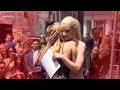 Anya Taylor-Joy hugs Miley Cyrus as she gets her Walk of Fame star!