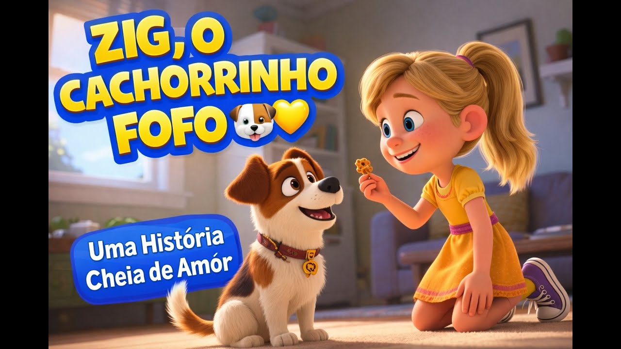 Zig, o Cachorrinho Curioso 🐶 | História Infantil Educativa | Pleier Infantil
