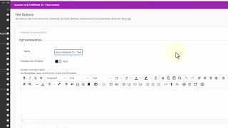 Create and Deploy Tests in Blackboard
