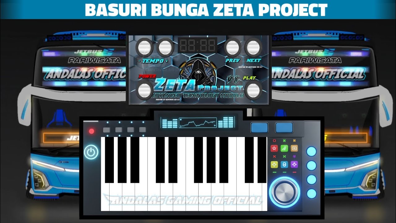 Telolet Basuri Bunga 18 Not Zeta Project Versi Panika || Basuri Pianika