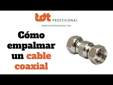 Vídeo: Com empalmar el cable coaxial: 10 passos (amb imatges)