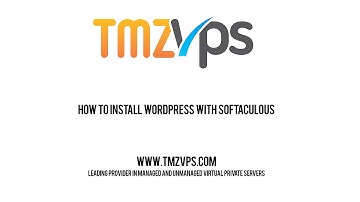 How to install WordPress with Softaculous [tmzVPS.com]