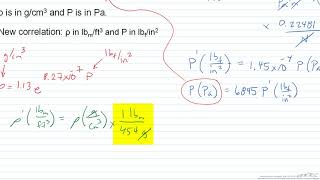 Changing a Correlation from One Set of Units to Another