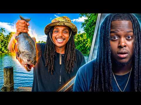 Bro caught a piranha in the first two minutes