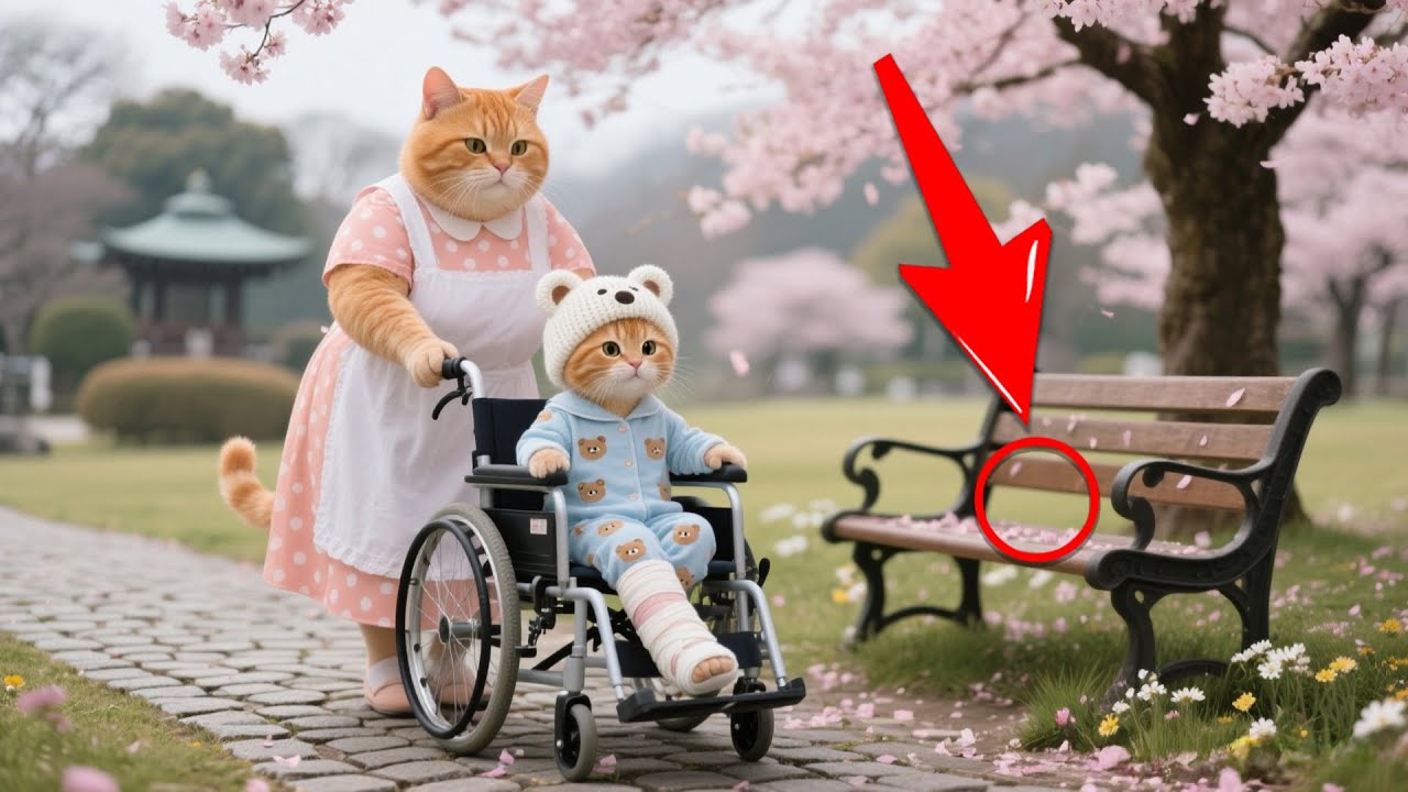 Ginger Kitten Falls From a Bike, Breaks a Leg, and Mama Cat Cares With Love Until Recovery 🐾🚲💛