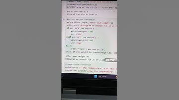Weight converter in python.#youtubeshorts #youtube#nehaprajapati#shorts#nehu ...