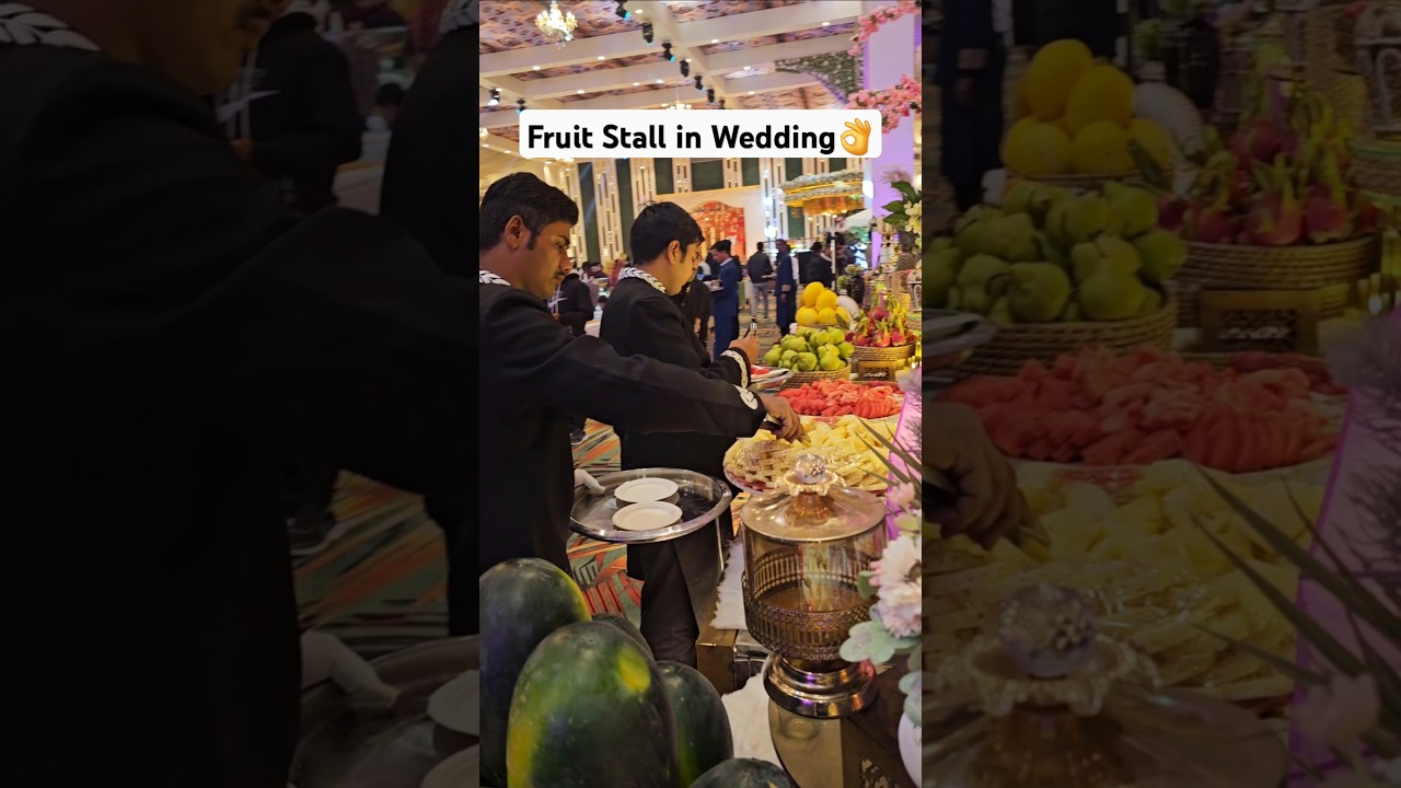 Luxury Wedding Fruit Stall – A Delicious & Beautiful Spread! Fruit Display at a Grand Wedding 