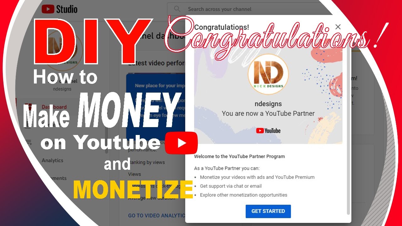 DIY How to make money on YouTube / and How to Monetize - YouTube