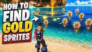 How to Get GOLD SPRITES SUPER EASY with GOLD PONDS in Fortnite! (Tutorial)