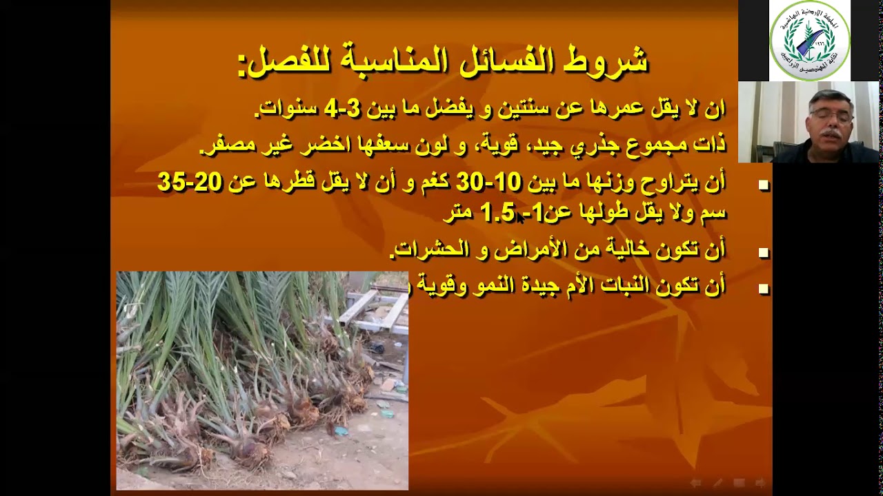 دورة أساسيات إدارة مزارع النخيل ( اليوم الثاني )