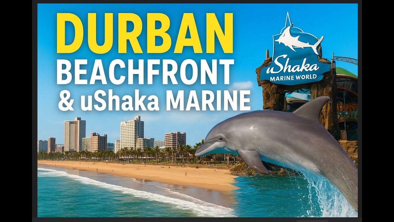 🌊 Durban Beachfront & uShaka Marine Adventure |South Africa’s Hidden Gem! 🐬✨