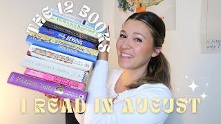 the 12 books I read in August 📚 ll AUGUST WRAP UP