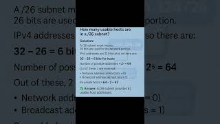 26 How Many Usable Hosts Are In A 26 Subnet?