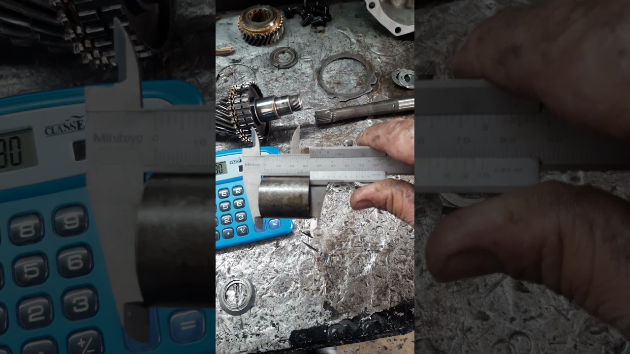 Ajuste  da altura da engrenagem da 4 marcha do cambio da kombi a agua