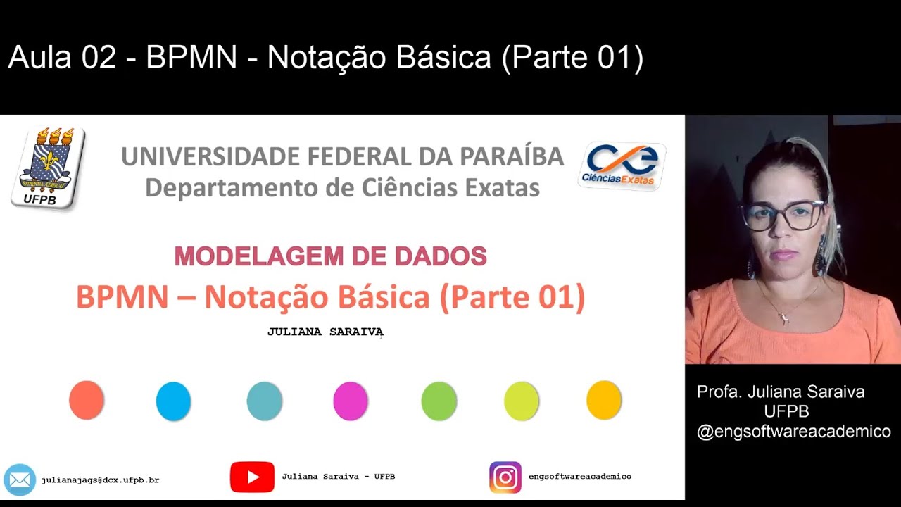 MODELAGEM DE DADOS - Aula 02. Notação BPMN (Parte 01)